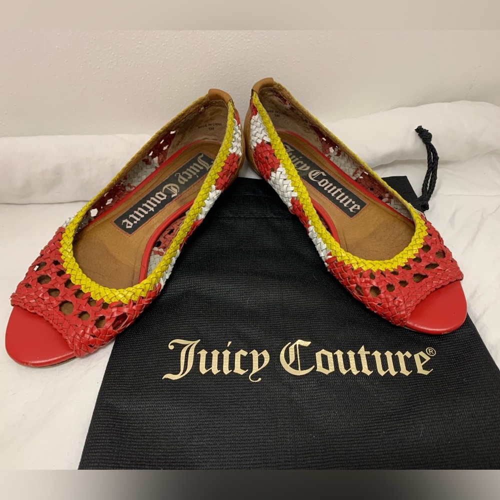Juicy Couture flats size 5M with dust bag